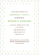 Green Pin Dot Invitations Image 3 of 5